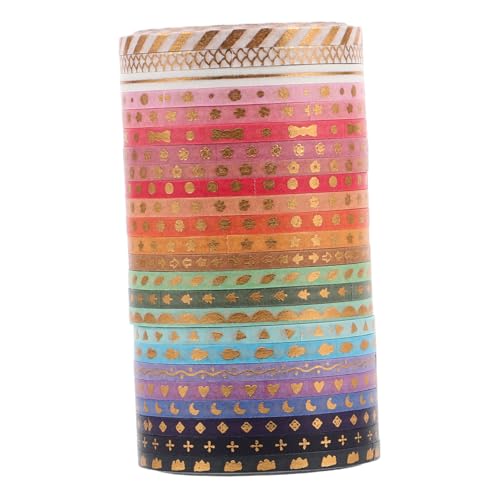 Holibanna 24 Rollen Deko Klebeband Für Die Tasche Dekoratives Washi Tape Dünnes Washi Tape Washi Tape Bastelband In Großen Mengen Washi Tapes Washi Tape Für Journaling Washi Tape von Holibanna