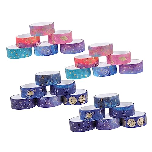 Holibanna 24 Rollen Klebebänder für Heimwerker wandverkleidung wand polsterung Geschenkverpackung Dekoration Farbband dekorativ Party aufkleber DIY-Bänder Urlaubsbänder Japanisches Papier von Holibanna