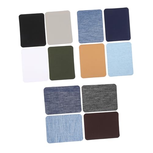 Holibanna 24 Stück Bügelflicken für Kleidung Rechteckige Stoffflicken zur Reparatur und Dekoration für Jeans Taschen und Handarbeiten Praktisch und für Diy Projekte von Holibanna
