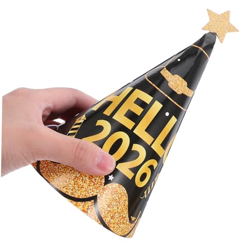 Holibanna 24 Stück Teiliges Neujahrs Kegelpartyhüte aus Leichtem Papier für Frauen und Männer Bequeme Wiederverwendbare Partydekoration und Fotorequisiten für Silvesterfeiern von Holibanna