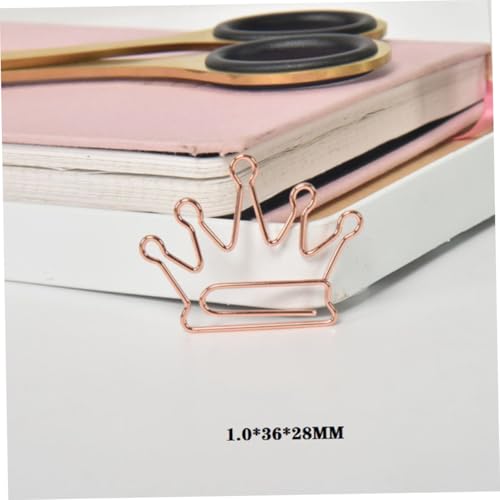 Holibanna 24 Stück Teiliges Roségoldene Büroklammern in Kronenform Kreative Lesezeichen mit Starker Haltekraft Langlebige Metallklammern für Büro Schule und Organisation Holibanna 24 Stück Teiliges Roségoldene Büroklammern in Kronenform Kreative Lesezeichen mit Starker Haltekraft Langlebige Metallklammern für Büro Schule und Organisation von Holibanna