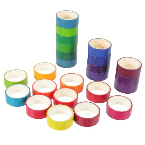 Holibanna 24Rollen Washi Tape Dekorative Klebebänder für Scrapbooking DIY Bastelprojekte Bullet Journaling Geschenkverpackung und Mehr von Holibanna