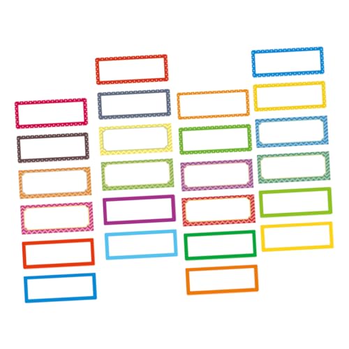 Holibanna 24Stücke Flexible Magnetische Namensschilder Abwischbare Kühlschrankmagnete Wiederverwendbare Für Whiteboards Büro Schule Und Zuhause Verschiedene Designs von Holibanna