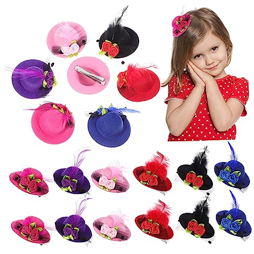 Holibanna 24 Stück Kleiner Fascinator Hüte Haarschmuck aus Netz für Teeparty Hochzeit Geburtstagsfeiern Dekorative Haarspangen für Mädchen Holibanna 24 Stück Kleiner Fascinator Hüte Haarschmuck aus Netz für Teeparty Hochzeit Geburtstagsfeiern Dekorative Haarspangen für Mädchen von Holibanna