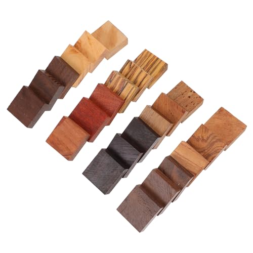 Holibanna 24Stücke Rohlinge DIY Holzmaterial Für Schmuckherstellung Schnitzblöcke Zum Basteln Vielseitige Holzstücke Für Projekte von Holibanna