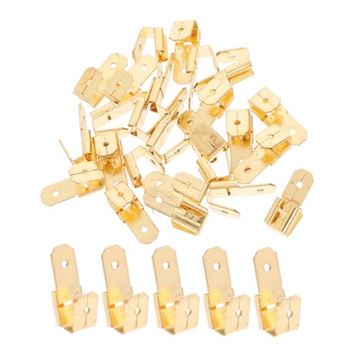 Holibanna 25 Stück Crimp Spatenanschlüsse Elektrische Drahtverbindungsklemmen Kupfer Schnelltrennbare Klemmen für Flexible Anwendungen und Projekte Holibanna 25 Stück Crimp Spatenanschlüsse Elektrische Drahtverbindungsklemmen Kupfer Schnelltrennbare Klemmen für Flexible Anwendungen und Projekte von Holibanna