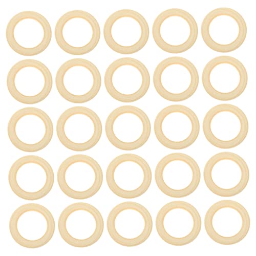 Holibanna 25 Stück Holzringe für Diy Unbemalt Handgefertigte Ringe für Bastelarbeiten Natürliche Holzverbindungselemente für Schmuckherstellung Holibanna 25 Stück Holzringe für Diy Unbemalt Handgefertigte Ringe für Bastelarbeiten Natürliche Holzverbindungselemente für Schmuckherstellung von Holibanna