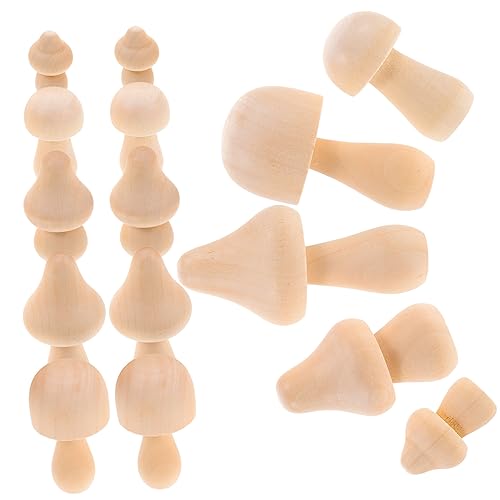 Holibanna 25 Stück Teiliges Lebensechter Mini Pilzfiguren Bunte Holz Pilzornamente für Diy Dekorationen für Bastelprojekte und Kreative Raumgestaltung Holibanna 25 Stück Teiliges Lebensechter Mini Pilzfiguren Bunte Holz Pilzornamente für Diy Dekorationen für Bastelprojekte und Kreative Raumgestaltung von Holibanna