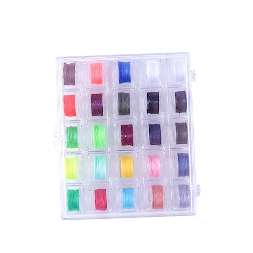 Holibanna 25 Stück Teiliges Nähgarn Set mit Unterfadenspulen Verschiedenen Farben und Kunststoff Aufbewahrungskoffer für Nähmaschinen für Heimnäher Holibanna 25 Stück Teiliges Nähgarn Set mit Unterfadenspulen Verschiedenen Farben und Kunststoff Aufbewahrungskoffer für Nähmaschinen für Heimnäher von Holibanna