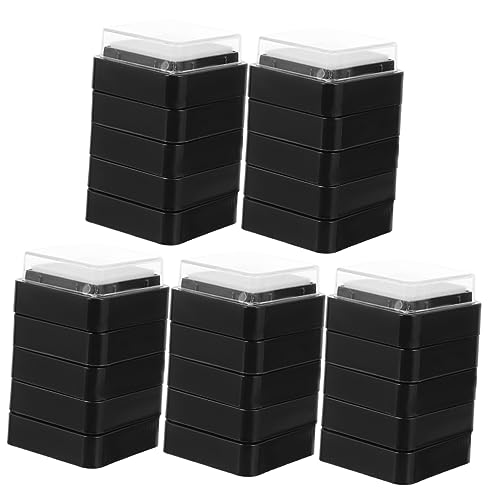Holibanna 25 Stück Teiliges Stempelkissen Leere DIY Finger Ink Pads aus Schwamm und Kunststoff Abwaschbar Kreative Bastelstempel für Schule Handwerk und Scrapbooking von Holibanna