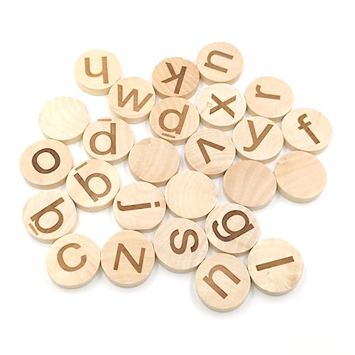 Holibanna 26 Stück Teiliges Holzscheiben mit Gravierten Kleinbuchstaben Naturfarbene Runde Holzscheiben für Diy Basteleien und Lernspiele Holibanna 26 Stück Teiliges Holzscheiben mit Gravierten Kleinbuchstaben Naturfarbene Runde Holzscheiben für Diy Basteleien und Lernspiele von Holibanna