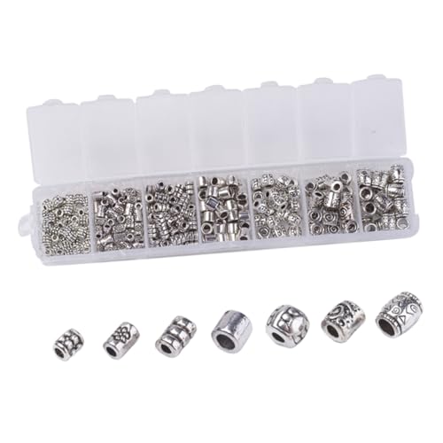 Holibanna 260 Stück Teiliges Vintage Alloy Spacer Perlen Schmuckzubehör für Diy Halsketten Armbänder Anhänger Langlebige Metallperlen mit Feiner Verarbeitung für Kreative Bastelprojekte von Holibanna