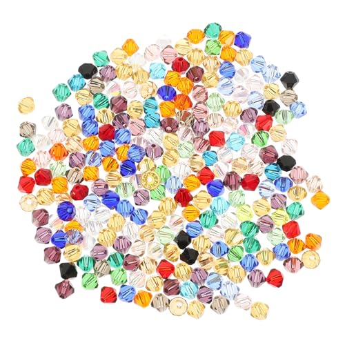 Holibanna 280 Stück Teiliges Facettierte Glasperlen Bunte Kristallperlen für DIY Schmuckherstellung Kleine Perlen für Armbänder Halsketten Ohrringe Vielseitiges Zubehör für Kreative von Holibanna