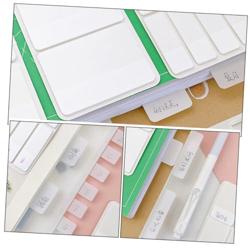 Holibanna 280 Stück Teiliges Haftnotizen mit Selbstklebende Wiederverwendbare Index Tabs für Büro Schule und Haushalt Praktische Seitenmarker für Bücher Bibeln und Dokumente von Holibanna