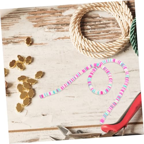 Holibanna 2800 Stück Polymer Clay Perlen Set Bunte Flache Spacer Beads Handgemachte Weiche Tonperlen für Armband Halskette Schmuck Diy Zubehör für Frauen Mädchen von Holibanna