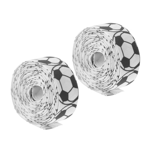 Holibanna 2Rollen Fußball Dekoratives Geschenkband für DIY Party und Geschenkverpackungen Leicht Zuschneidbar und Tragbar für Fußballfeiern Holibanna 2Rollen Fußball Dekoratives Geschenkband für DIY Party und Geschenkverpackungen Leicht Zuschneidbar und Tragbar für Fußballfeiern von Holibanna
