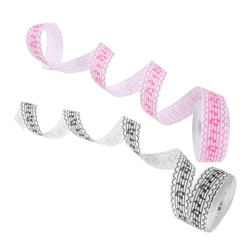 Holibanna 2Rollen Musikalisches Geschenkband mit Noten Muster À Yards für DIY Projekte Feste und Geschenkverpackungen Hochwertiges Strapazierfähiges Polyesterband Holibanna 2Rollen Musikalisches Geschenkband mit Noten Muster À Yards für DIY Projekte Feste und Geschenkverpackungen Hochwertiges Strapazierfähiges Polyesterband von Holibanna