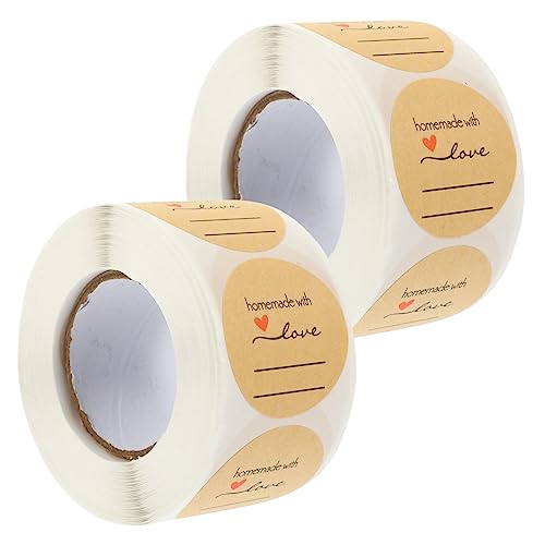 Holibanna 2Rollen Selbstklebende Aufkleber Für Backwarenverpackung Handgefertigte Für Hochzeiten Geburtstage Und Kleine Unternehmen Holibanna 2Rollen Selbstklebende Aufkleber Für Backwarenverpackung Handgefertigte Für Hochzeiten Geburtstage Und Kleine Unternehmen von Holibanna