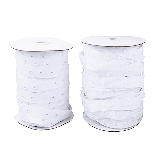 Holibanna 2Rollen Unsichtbarer Druckknopf Gürtel Quilt Cover Snaper Und Vorhang Drucktaste Weiß Sub Und Female Buckle Yards Pro Langlebig Holibanna 2Rollen Unsichtbarer Druckknopf Gürtel Quilt Cover Snaper Und Vorhang Drucktaste Weiß Sub Und Female Buckle Yards Pro Langlebig von Holibanna