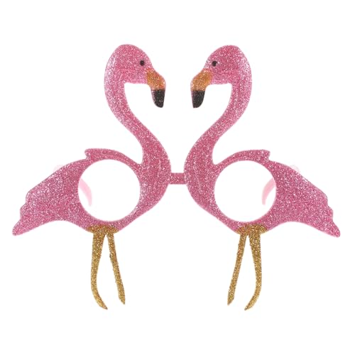 Holibanna 2st Schnapsgläser Flamingo-brille Brillen Requisiten Verkleidete Brille Rosa Brille Gläser Partyzubehör Neuheitsbrille Bilden Rahmen von Holibanna