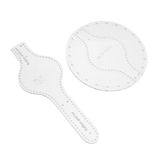 Holibanna 2Stücke Acryl Vorlage für DIY Geldbörsen Handtaschen Design Schablone für Brieftaschenherstellung Leicht zu Handhaben Heimwerker und Profis von Holibanna