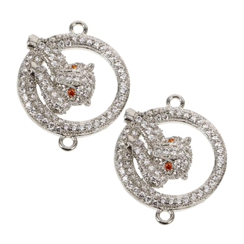Holibanna 2Stücke DIY Schmuckverschluss Platinfarbener Halsketten Connector Für Armbänder Eleganter Verbindungsverschluss Für Schmuckgestaltung von Holibanna