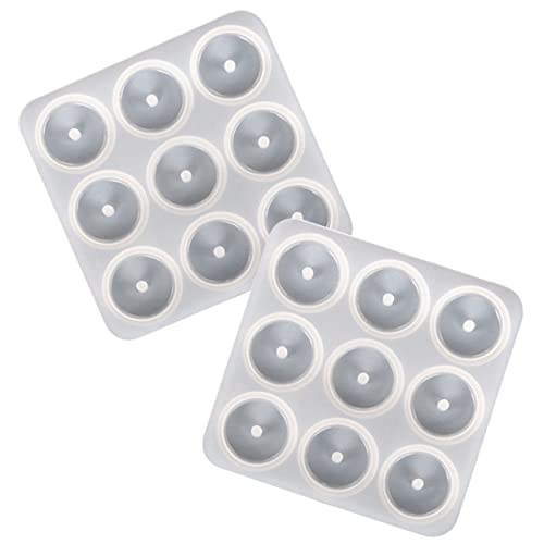 Holibanna 2Stücke DIY Silikonform für Halsketten Anhänger Epoxidharz Gießform Schmuck Silikonform für Bastelprojekte für Designs und Handwerkskunst von Holibanna