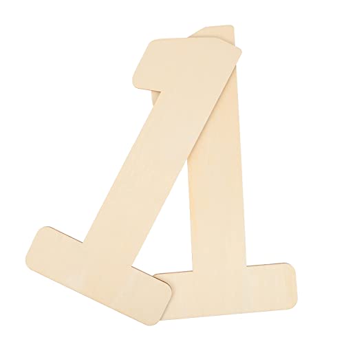Holibanna 2Stücke Holz DIY Zahl Null Unfertige Hölzerne Schilder für Home Decor und Party Dekoration Robuste und Glatte Oberfläche für Projekte und Persönliche von Holibanna