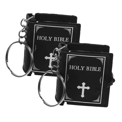 Holibanna 2Stücke Jesus Schlüsselanhänger Buch Anhänger Für Religiöse Für Konfirmation Und Firmung von Holibanna
