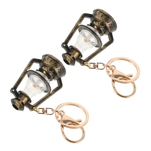 Holibanna 2Stücke Schlüsselanhänger Kerosinlampe Dekorative Taschenanhänger Im Retro Design Kreative Geschenkidee Für Taschen Rucksäcke Und Schlüssel Für DIY Projekte von Holibanna
