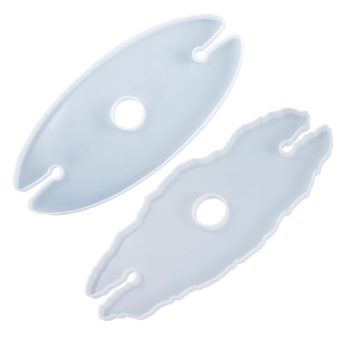 Holibanna 2Stücke Silikonform für DIY Weinglashalter Flexible Gießform für Untersetzer für Resin Projekte und für Weinliebhaber von Holibanna