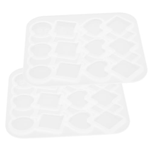 Holibanna 2Stücke Silikonformen für Haarnadeln DIY Epoxidharz Haarklammern Geometrische Formen für Schmuckherstellung und Wiederverwendbar für Bastelprojekte von Holibanna