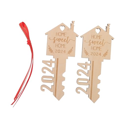 Holibanna 2Stücke Unvollendete Holz DIY Zubehör für Rustikales Handwerk Dekoration für Zuhause und Partys Vielseitig Einsetzbar Wohnräumen von Holibanna