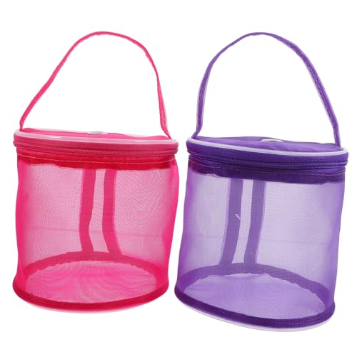 Holibanna 2Stücke Wollgarn Organizer Mesh Handtasche Runde Aufbewahrungstasche für Strick und Häkelzubehör Leicht Tragbar Staubdicht für Reisen und Handarbeitskurse Holibanna 2Stücke Wollgarn Organizer Mesh Handtasche Runde Aufbewahrungstasche für Strick und Häkelzubehör Leicht Tragbar Staubdicht für Reisen und Handarbeitskurse von Holibanna