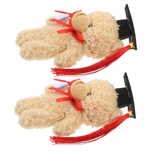 Holibanna 2pcs Abschlussbär Stoffer - Bär Plüsch Für Die Absolventen Der Abschlusssaison Absolventen Soft Bear Plüsch Für Abschlussfeierliche Partys Unvergesslicher Andenken von Holibanna