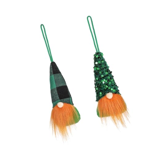 Holibanna 2stücke Lustige Zwergpuppen Für Patrick's Day Gesichtslose GNOME Dekoration Für Tisch Sofa Und Fenster Wohnaccessoires Für Festliche Anlässe Und Tägliche Nutzung von Holibanna