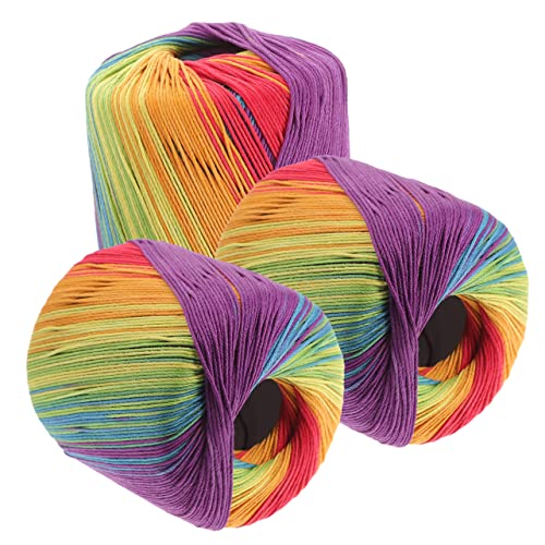 Holibanna 3 Rollen Baumwollgarn für DIY Strickprojekte Bunte Handarbeitsgarne für Schals Pullover und Dekoration Hochwertiges Flexibles Strickgarn für Kreative Ideen Holibanna 3 Rollen Baumwollgarn für DIY Strickprojekte Bunte Handarbeitsgarne für Schals Pullover und Dekoration Hochwertiges Flexibles Strickgarn für Kreative Ideen von Holibanna