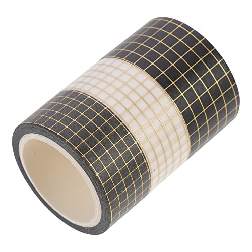 Holibanna 3 Rollen Dekorative Klebebänder DIY Klebebänder für Scrapbooking Handwerk Goldfolien Hand Account Tapes Drei Farben für Tagebuchgestaltung Kreative Bastelprojekte von Holibanna
