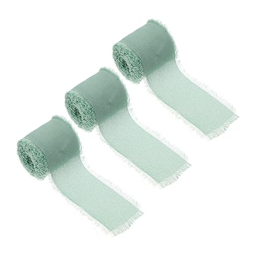 Holibanna 3 Rollen Fransenbänder Handgefertigte Chiffon Ripsbänder für Hochzeitssträuße Dekoration und Diy Projekte Breit Geschenkverpackung und Bastelmaterial Holibanna 3 Rollen Fransenbänder Handgefertigte Chiffon Ripsbänder für Hochzeitssträuße Dekoration und Diy Projekte Breit Geschenkverpackung und Bastelmaterial von Holibanna