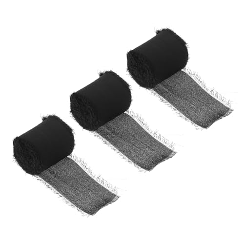 Holibanna 3 Rollen Handgemachtes Fransenband Seide Breit zum Dekorieren von Hochzeitssträußen Geschenkverpackungen und Diy Projekten Elegantes Design Langlebig und Vielseitig Einsetzbar von Holibanna