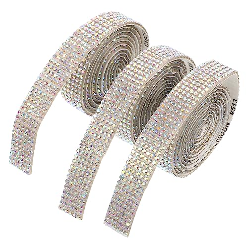 Holibanna 3 Rollen Selbstklebendes Strassband Breit Bling Strassbänder zum Aufkleben für DIY Basteln Partydeko Kostümverzierung Vielseitig Zuschneidbar und Einfach Anzubringen Holibanna 3 Rollen Selbstklebendes Strassband Breit Bling Strassbänder zum Aufkleben für DIY Basteln Partydeko Kostümverzierung Vielseitig Zuschneidbar und Einfach Anzubringen von Holibanna