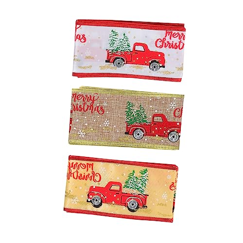 Holibanna 3 Rollen Weihnachtsgeschenkband DIY Bänder Gold Weiß und Natur für Festliche Verpackungen und Dekorationen für Weihnachtsbaum Bastelprojekte und Holibanna 3 Rollen Weihnachtsgeschenkband DIY Bänder Gold Weiß und Natur für Festliche Verpackungen und Dekorationen für Weihnachtsbaum Bastelprojekte und von Holibanna