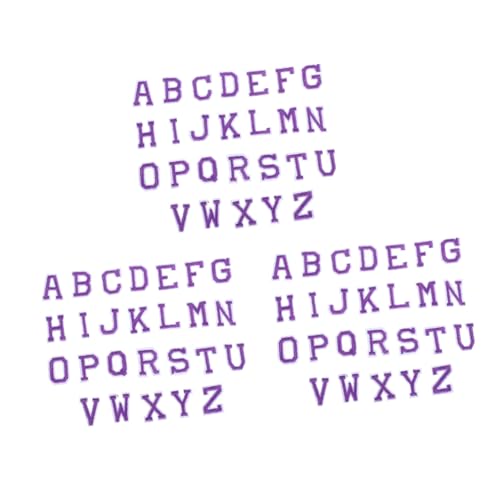Holibanna 3 Sätze Bügelbuchstaben Aufnäher aus Strapazierfähigem Filz Alphabet A-z Farbenfrohe Lila Applikationen zum Reparieren und Verzieren von Kleidung Taschen Hüten Jeans Rucksäcken Holibanna 3 Sätze Bügelbuchstaben Aufnäher aus Strapazierfähigem Filz Alphabet A-z Farbenfrohe Lila Applikationen zum Reparieren und Verzieren von Kleidung Taschen Hüten Jeans Rucksäcken von Holibanna