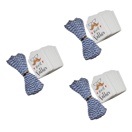 Holibanna 3 Sätze Dekorative Tags Danke Tags Papa Erwachsene Väter Vatertag Schild Die Dekoration Rave Lesezeichen Hangtag Des Geschenks Papieretikett Weiß 100 Stück * 3 von Holibanna