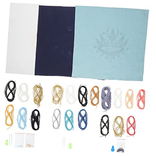 Holibanna 3 Sätze Evil Eye Stickerei Starter Kit für Anfänger Teiliges Diy Kreuzstich für Kreative Handarbeiten für Erwachsene Langlebigen Materialien und Charmantem Design von Holibanna