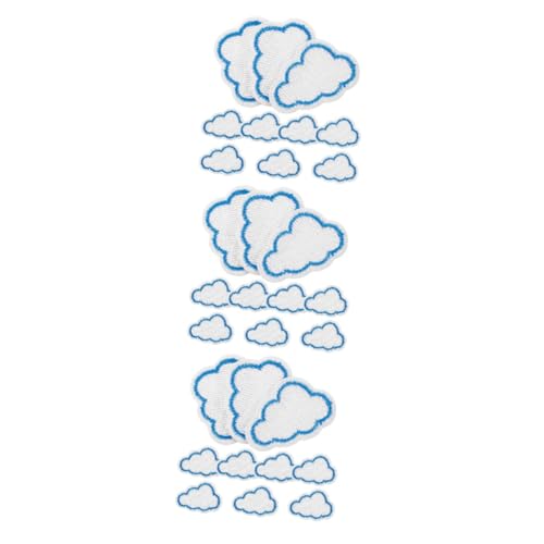Holibanna 3 Sätze Gestickte Stoff Aufkleber Flicken Für Kleidung Kleidungsflicken Empfindlich Wolke Nähen Kleiderflicken Selber Machen Kleine Eisenflecken Hutflecken Stickgarn 10 Stück * 3 von Holibanna
