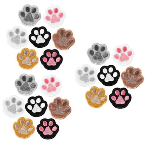 Holibanna 3 Sätze Hundepfoten Patch Nähen Kleidung Pfotenabdruckflecken Sehr Kleine Aufnäher Selbstklebende Pfoten-nähflicken Der Patch Stichworte Hundepfotenfleck Polyester 7 Stücke * 3 von Holibanna