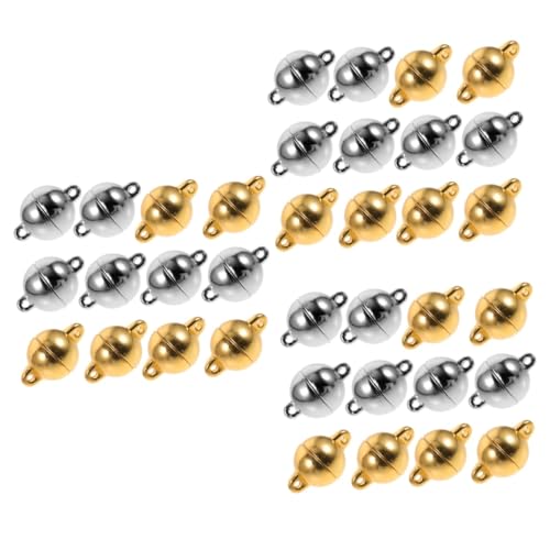 Holibanna 3 Sätze Magnetschnalle Armband Schmuck Armband Halskette Enden Zubehör DIY Magnetverschlüsse Magnetschnallen Für Halskette Verschluss Für Halskette Magnet DIY 12 Stück * 3 von Holibanna