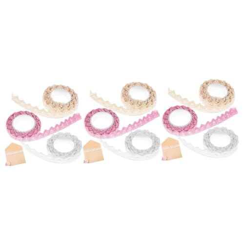 Holibanna 3 Sätze Selbstklebbares Band Gehäkelte Spitzenbesatz Dekoration Spitzenklebeband Dekorieren Farbe Verpackung Wickeln Vintage-spitzenband Festliches Klebeband Baumwolle 3 Rollen * 3 Holibanna 3 Sätze Selbstklebbares Band Gehäkelte Spitzenbesatz Dekoration Spitzenklebeband Dekorieren Farbe Verpackung Wickeln Vintage-spitzenband Festliches Klebeband Baumwolle 3 Rollen * 3 von Holibanna