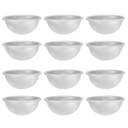 Holibanna 3 Sätze Teiliges Aluminium Badekugel Formen Halbkreis Moulds Für Diy Einfache Für Kreative Badewannenprojekte 12 Stück * 3 von Holibanna